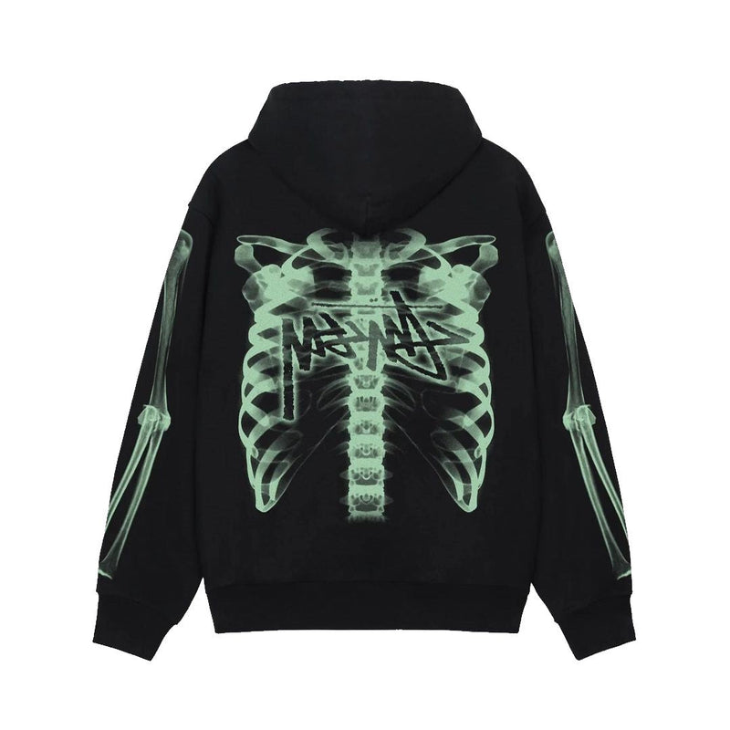 STUSSY FW23 RIB GAGE ZIP HOODIE